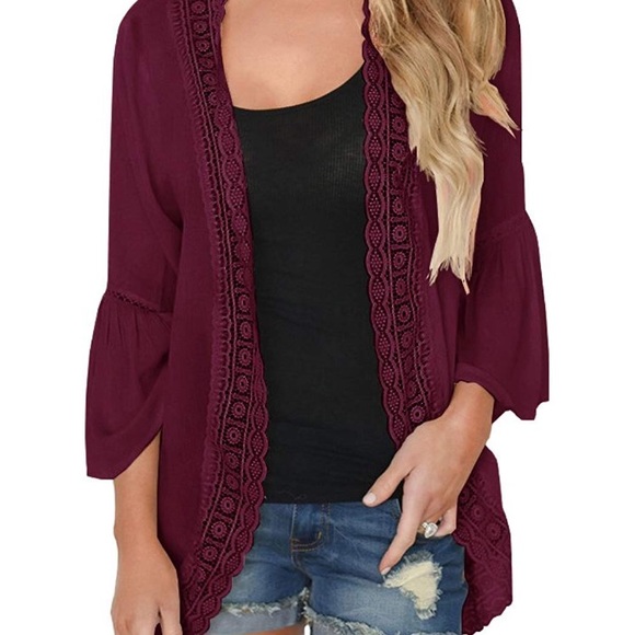 Maroon Kimono - Picture 1 of 4
